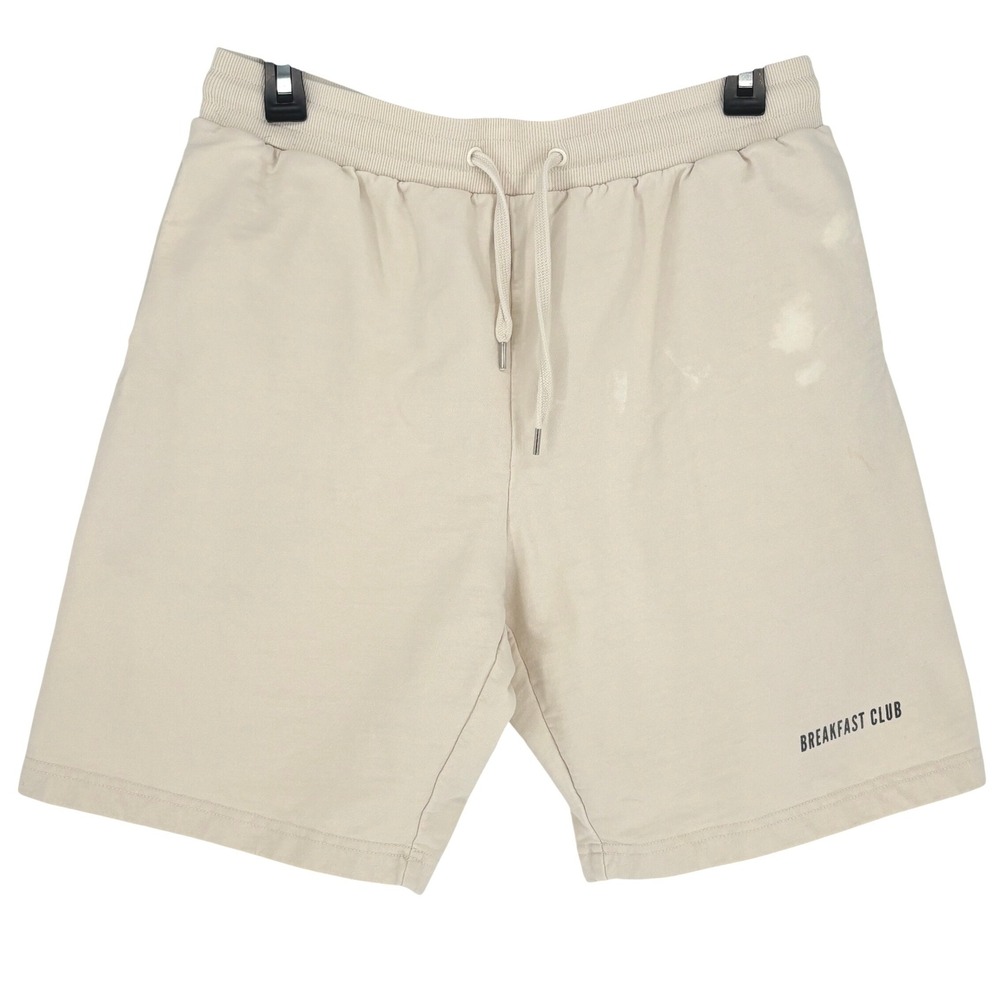 AS Colour Breakfast Club Sweat Shorts Beige French Terry Lounge Shorts M Flawed